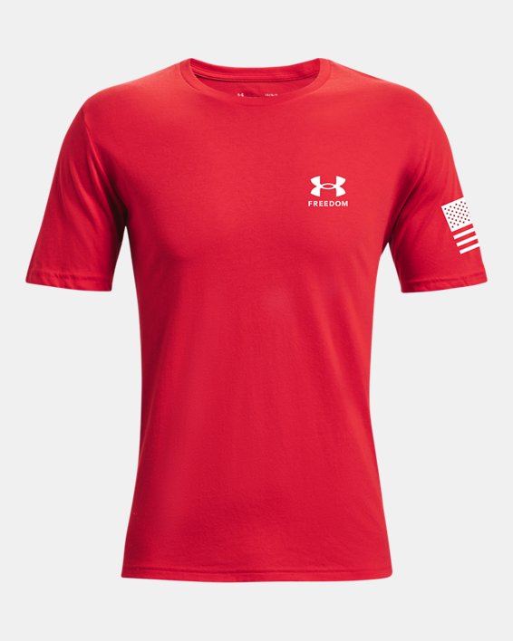 Men's UA Freedom Eagle T-Shirt, Red, pdpMainDesktop image number 2